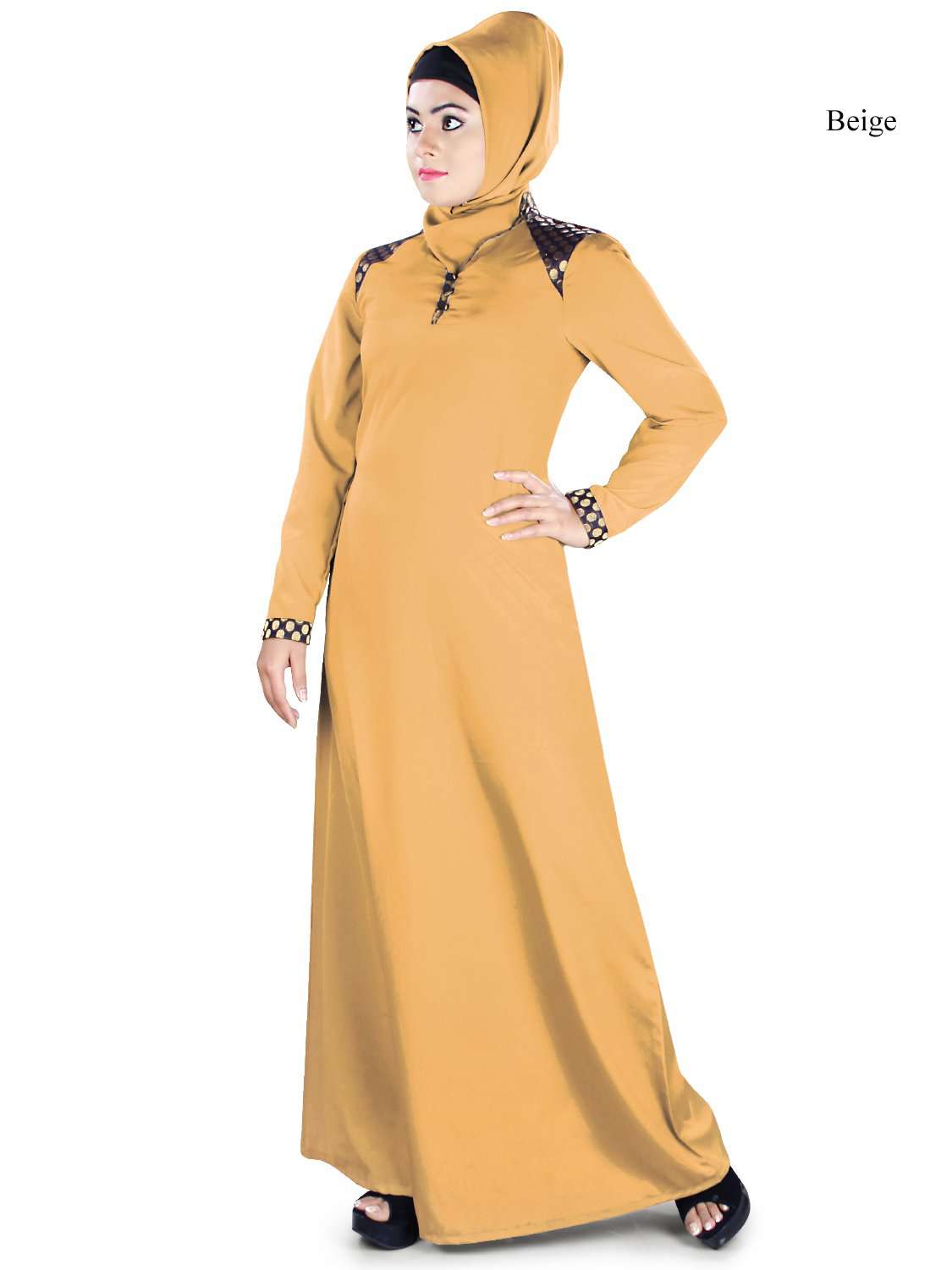 Elegant Kehkashan Abaya Dress for Women - Modest Islamic Prayer Gown - Perfect for Eid, Ramadan & Special Occasions