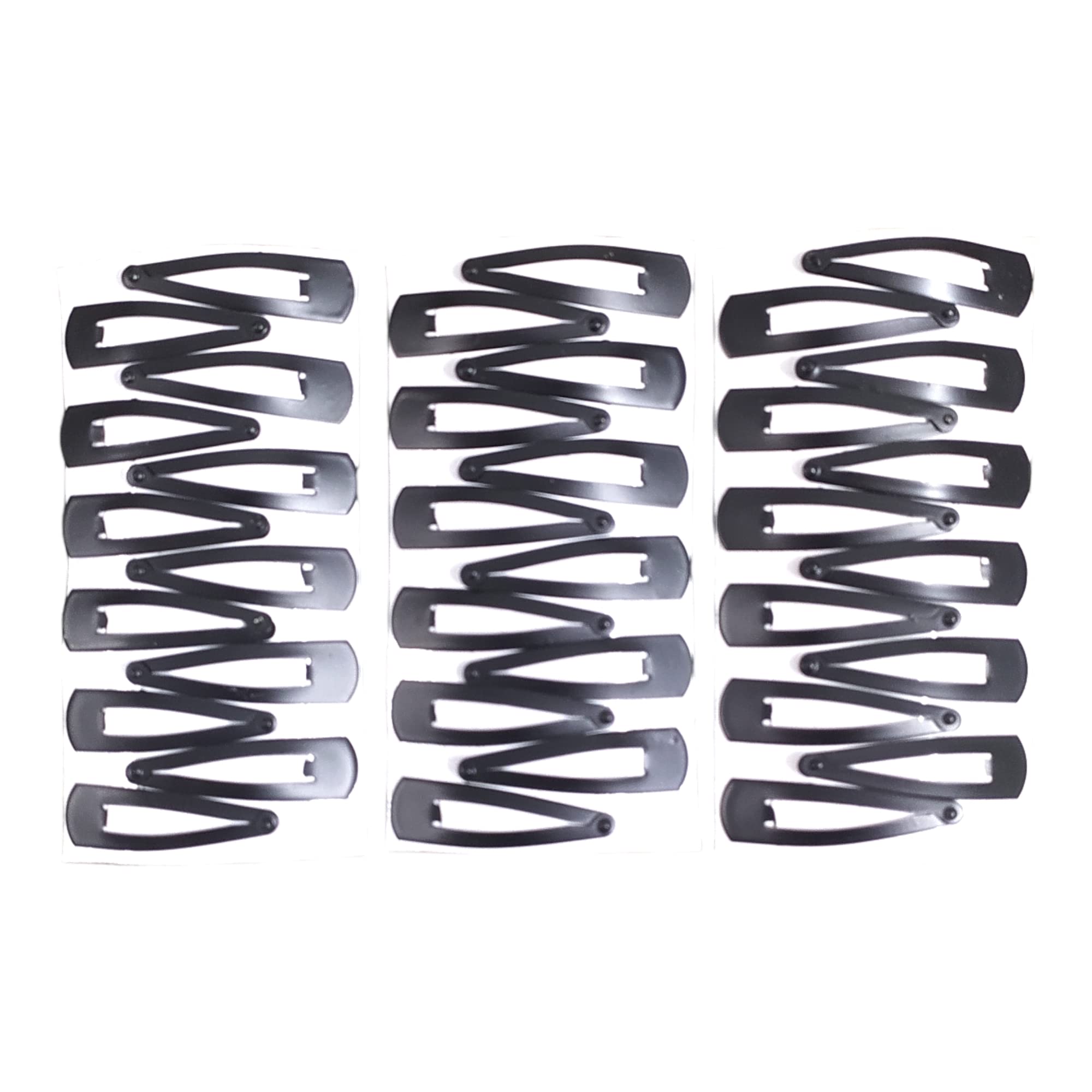 Kapoor Crafts® 36-Piece Matte Black Tik Tak Hair Clips for Women, Girls & Kids - 5cm Barrettes & Hair Styling Pins - Perfect for School, Work, Parties & Everyday Hairstyles