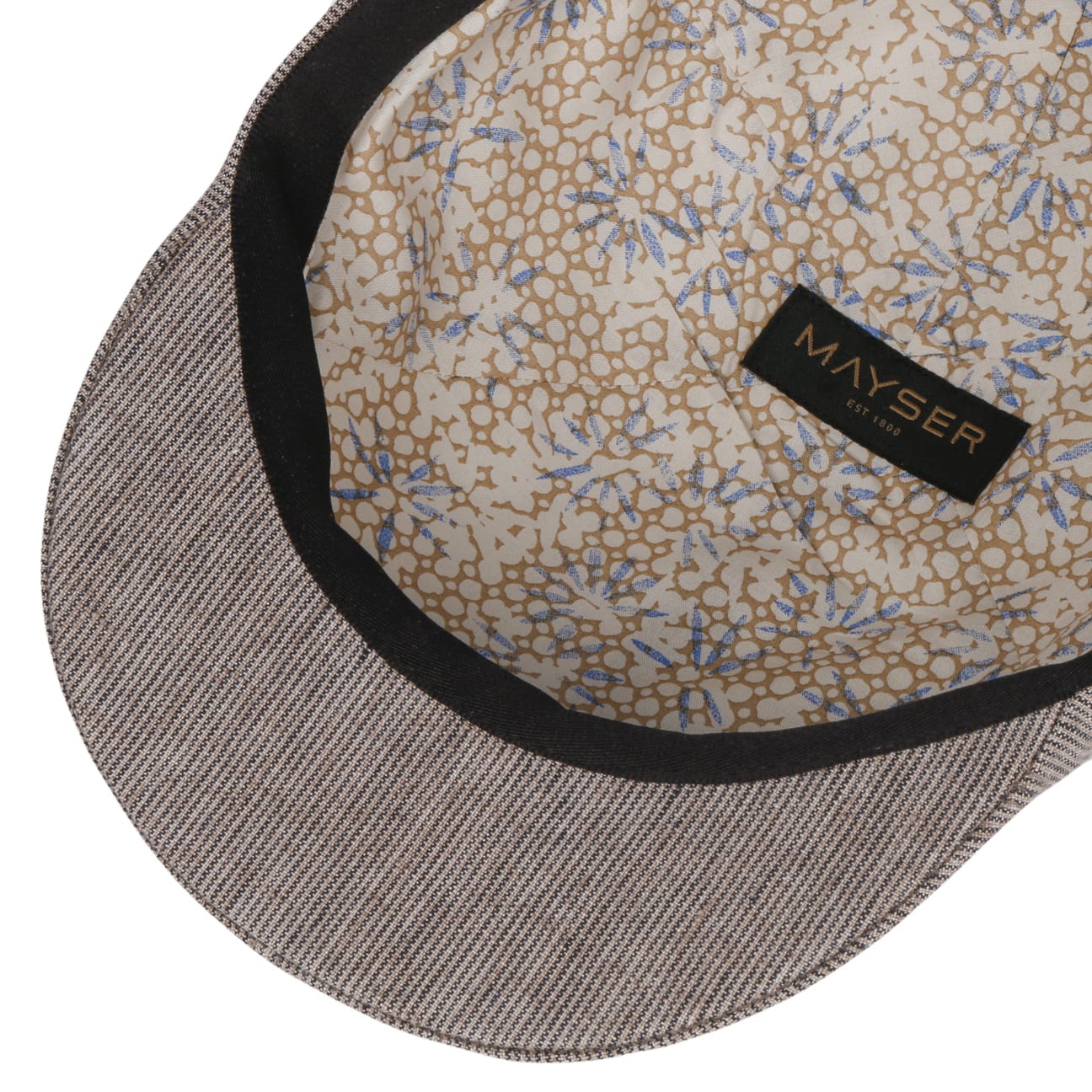 Stylish Mayser Paddy Stripes Flat Cap for Men - Classic Irish Tweed Newsboy Hat for Casual Outfits & Outdoor Adventures