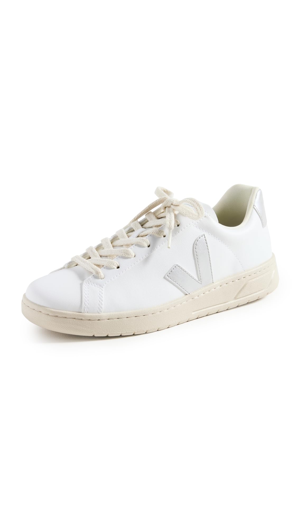 Veja Women's Urca Sneakers - White & Natural Eco-Friendly Vegan Leather Casual Shoes for Walking, Running & Everyday Wear