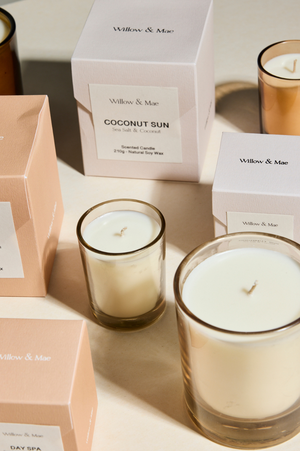 Organic Coconut Sun Sea Salt & Coconut Wax Soy Candle - 60g | Handmade, Eco-Friendly, Long-Lasting Scent | Perfect for Relaxation, Spa, Yoga & Home Decor