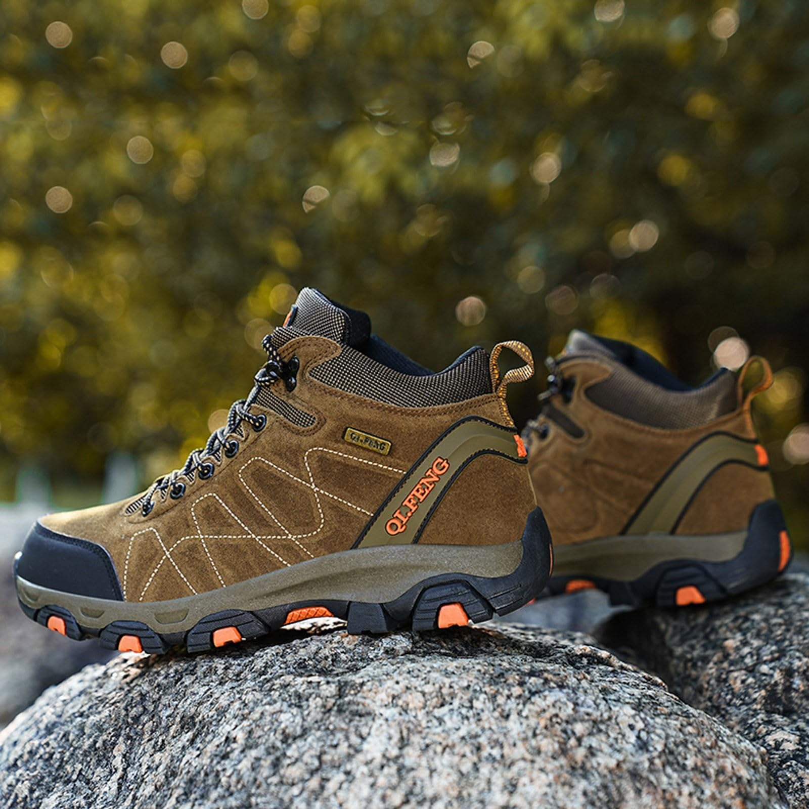 Women's Waterproof Hiking Shoes - Lightweight Non-Slip Trekking & Outdoor Shoes for Camping, Walking & Mountain Trails | Breathable Stable Design for All-Day Comfort