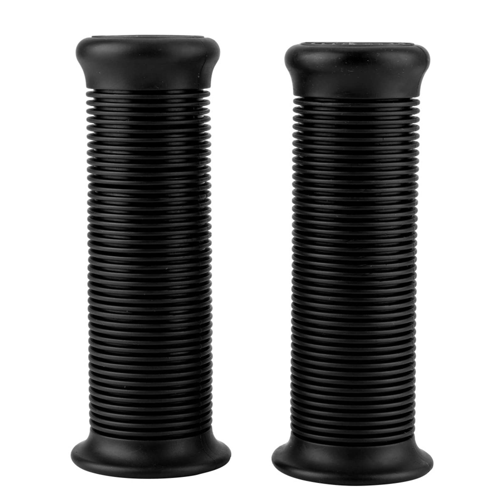 Premium Bike Handlebar Grips - Universal 25mm & 28mm Anti-Slip Rubber Grips for BMX, Mountain Bike, Scooter & Folding Bikes (Black) - Perfect for Commuting, Off-Road Cycling & Urban Riding