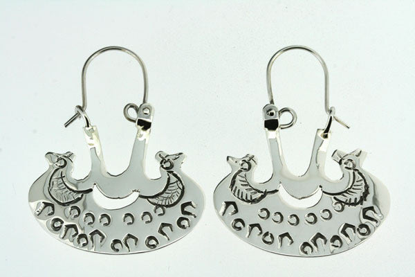 Sterling Silver Partridge Basket Earrings - Elegant Handmade Jewelry for Women, Perfect for Parties, Weddings & Everyday Wear