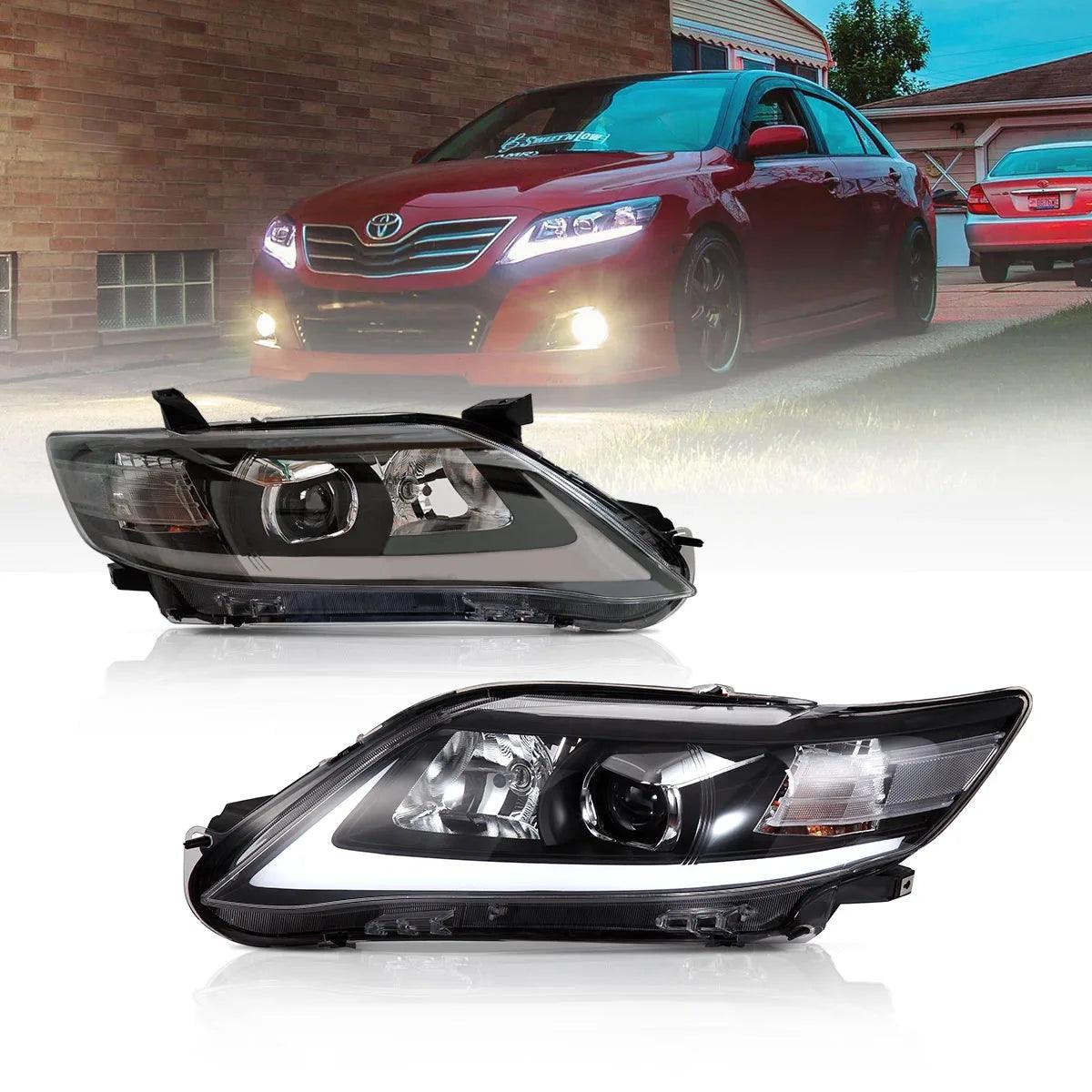 LED Headlight Assembly Projector for 2010-2011 Toyota Camry 6th Gen XV40 Facelift - High Brightness Replacement Headlights for Sedan Models - Perfect for Night Driving & Enhanced Visibility