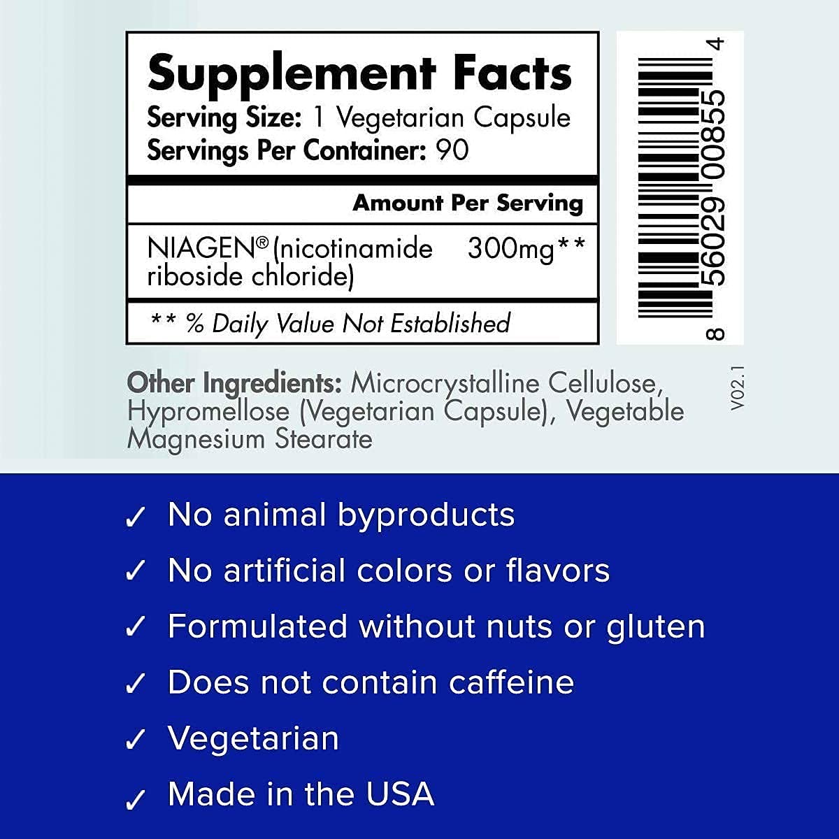 TRU NIAGEN Patented NAD+ Booster Supplement - 300mg Niagen (Nicotinamide Riboside) for Anti-Aging & Cellular Renewal | 90-Day Supply (2 Bottles) | Supports Brain Health, Muscle Function & Energy Metabolism | Daily Cellular Vitality Supplement for Active Adults & Seniors | Perfect for Fitness Enthusiasts & Wellness Seekers