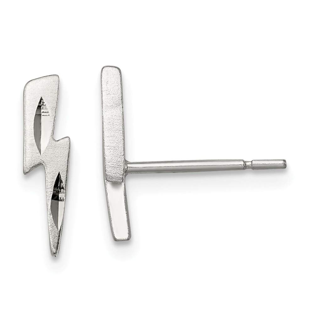 925 Sterling Silver Lightning Bolt Post Earrings for Women - Hypoallergenic & Tarnish Resistant - Perfect for Everyday Wear, Gifts & Special Occasions