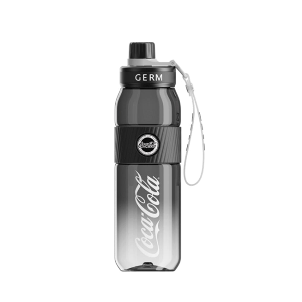 GERM x Coca Cola Tritan Gradient Sports Water Bottle 700ml - BPA Free, Leak Proof, Durable for Gym, Hiking & Outdoor Activities - Black