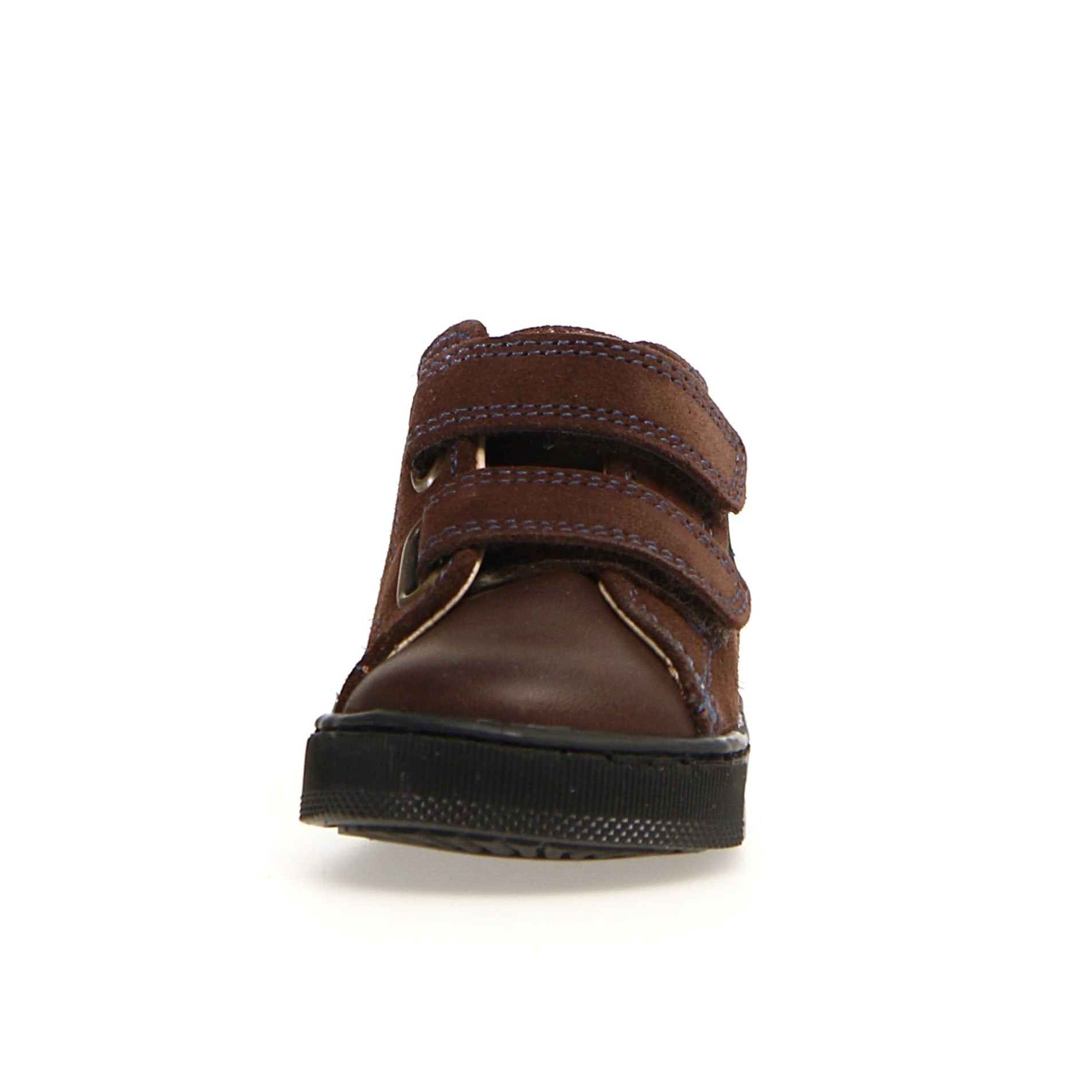 Falcotto Kids' Michael Fashion Sneakers for Boys & Girls - Dark Brown & Indigo - Comfortable Casual Shoes for School, Play & Everyday Wear