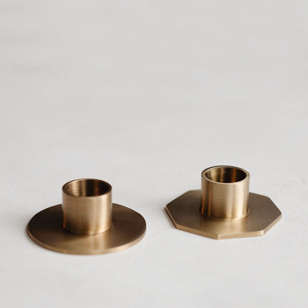 Elegant Petite Brass Candle Holder for Table Decor - Perfect for Weddings, Romantic Dinners & Home Decoration