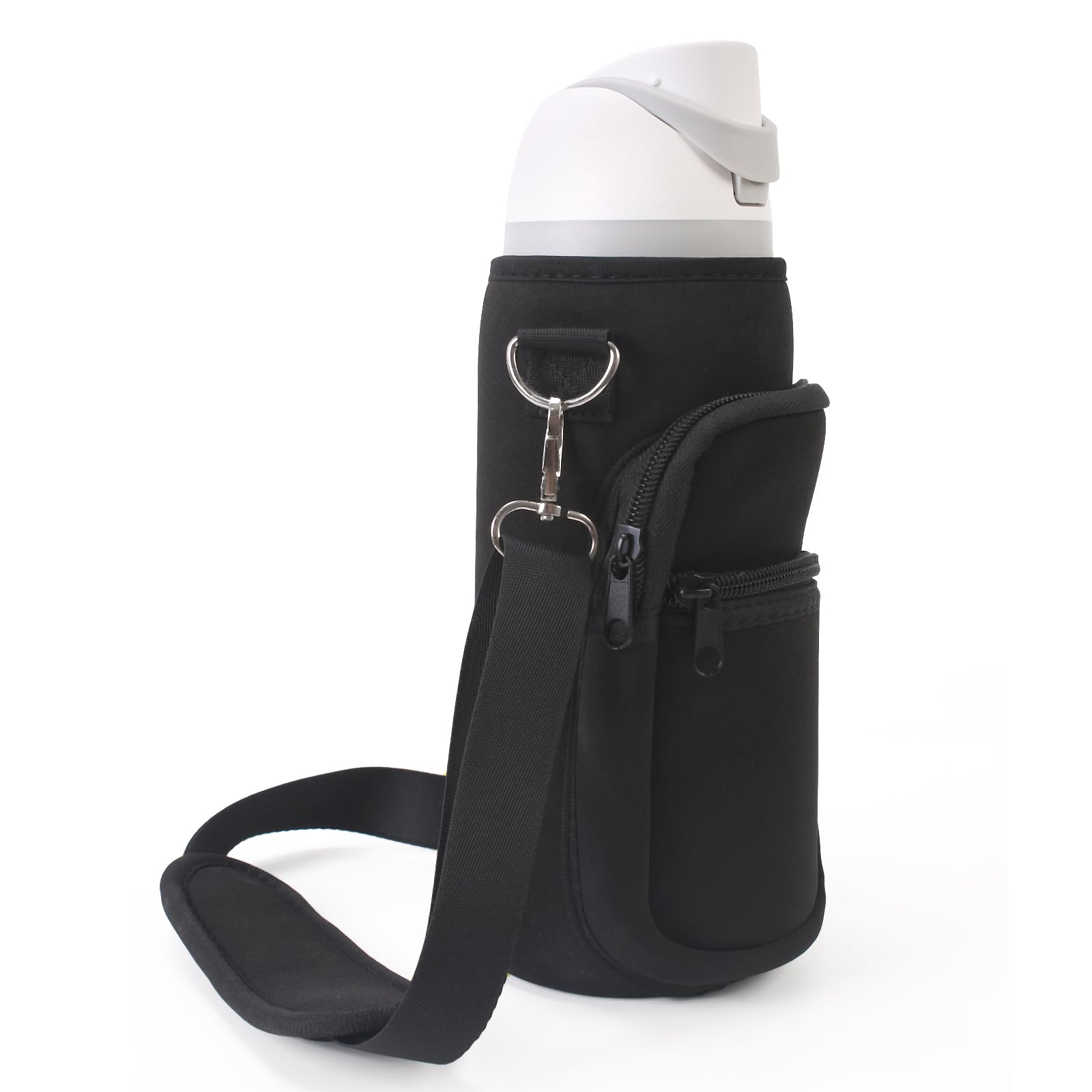 Owala 32OZ & 40OZ Water Bottle Holder with Adjustable Strap - Insulated Sling Carrier Bag with Phone Pocket - Perfect for Hiking, Gym & Outdoor Activities