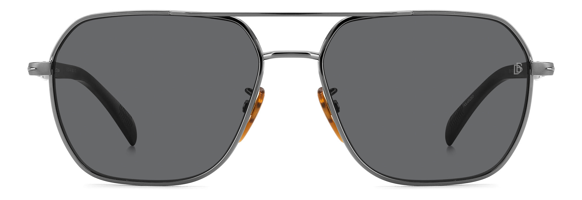 David Beckham DB1128/G/S Men's Sunglasses - Polarized UV Protection Aviator Style for Driving, Outdoor & Fashion