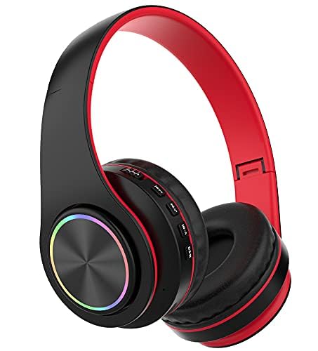 B39 Bluetooth Wireless Gaming Headset - Foldable Lightweight Over-Ear Headphones with Built-in Mic, 20H Battery Life for Mobile Gaming, PC, PS4, Xbox (Black) - Perfect for Online Gaming, Work Calls & Music Streaming