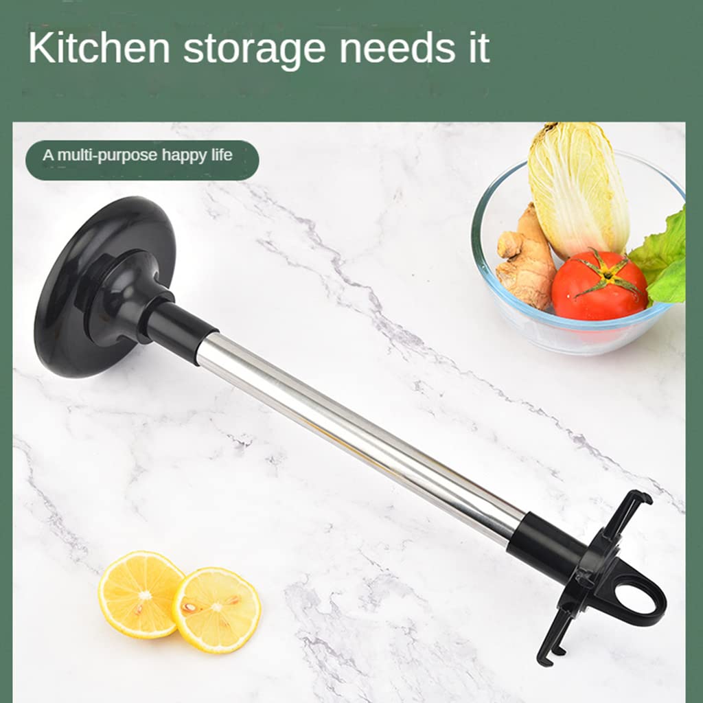 Rotatable Kitchen Utensil Stand with 6 Hooks - Space Saving for Small Kitchens
