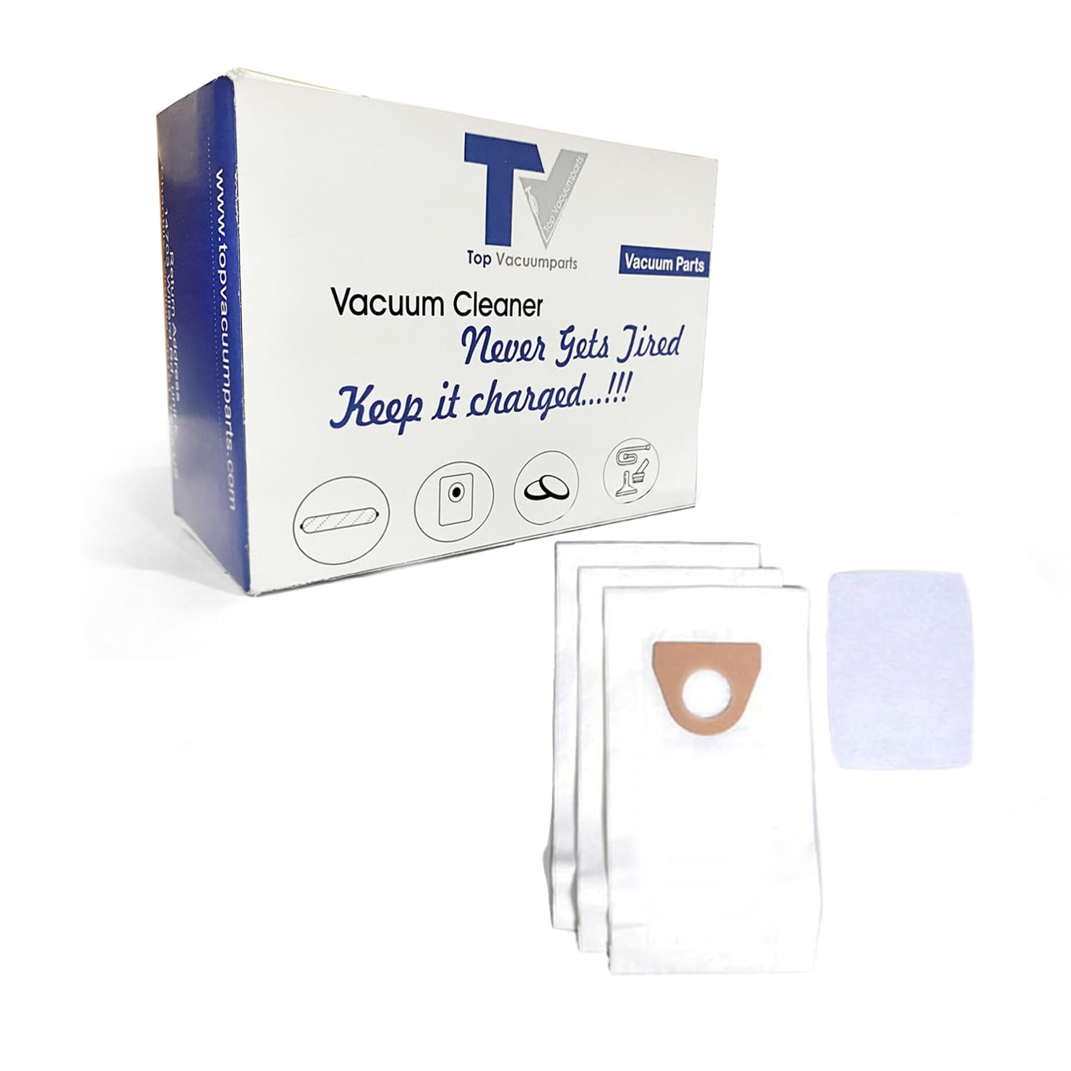 Shop Vac M100 Vacuum Cleaner Bag Replacement - Compatible with Part 90106-00 for Home Cleaning