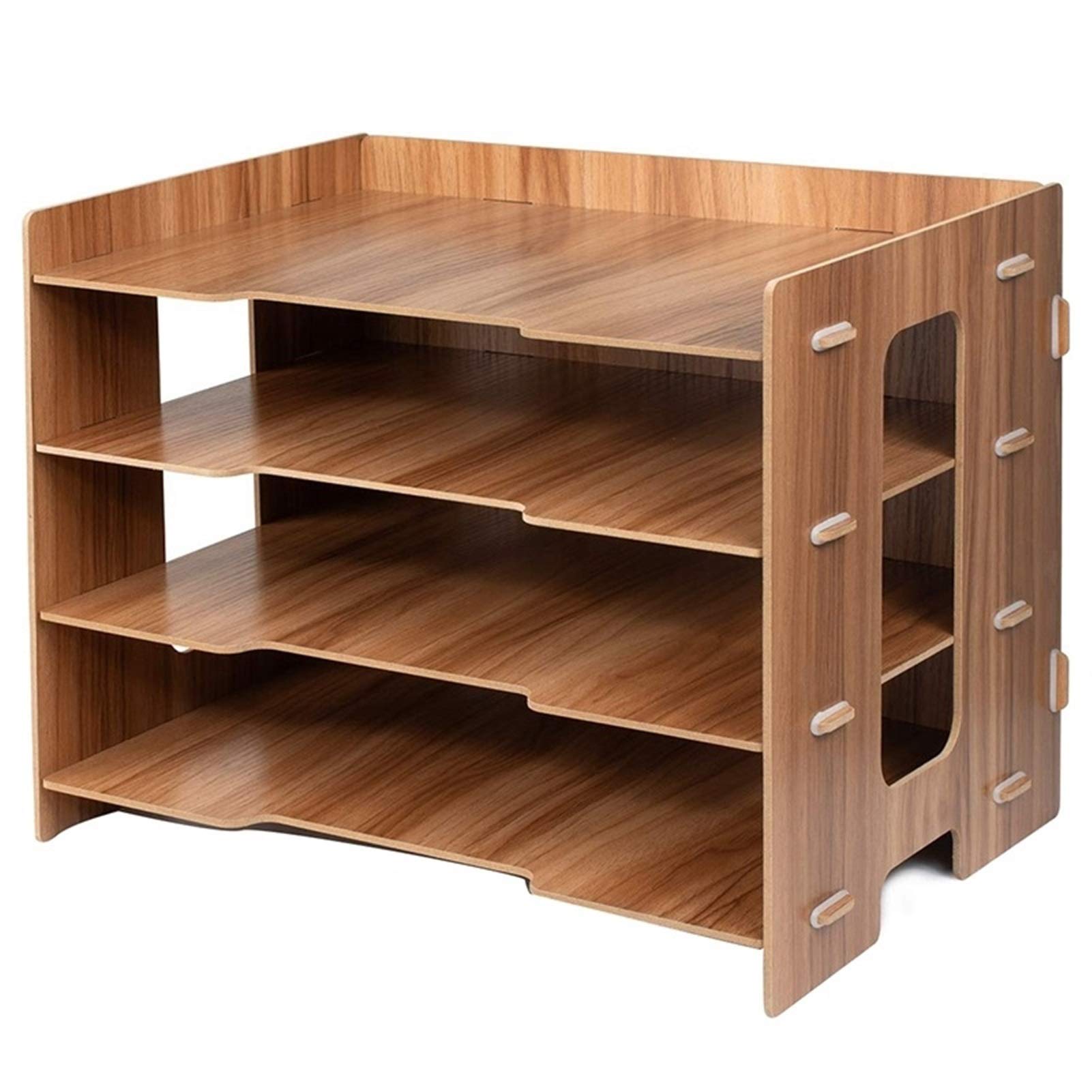 ZLASS Office Desk Organizer - Letter Size File Sorter with A4 Document Trays, Desk Storage Rack for Paper Organization - Perfect for Home, School & Office Workspace Accessories (Ideal for Decluttering Desks & Organizing Documents)
