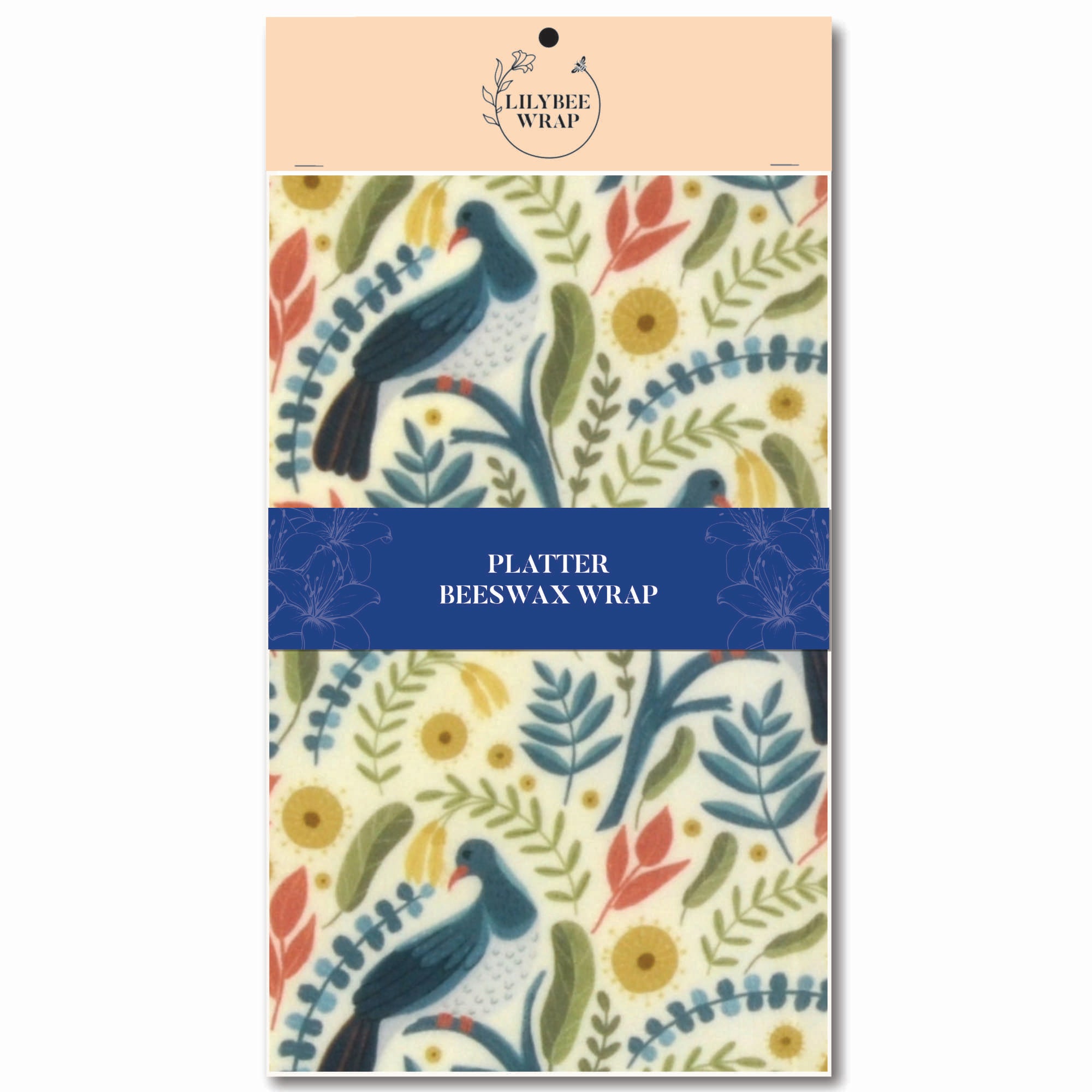 Eco-Friendly Kereru Beeswax Food Wraps - Reusable Sustainable Food Storage for Sandwiches, Cheese & Fresh Produce | Perfect for Picnics, Lunch Boxes & Zero Waste Kitchens