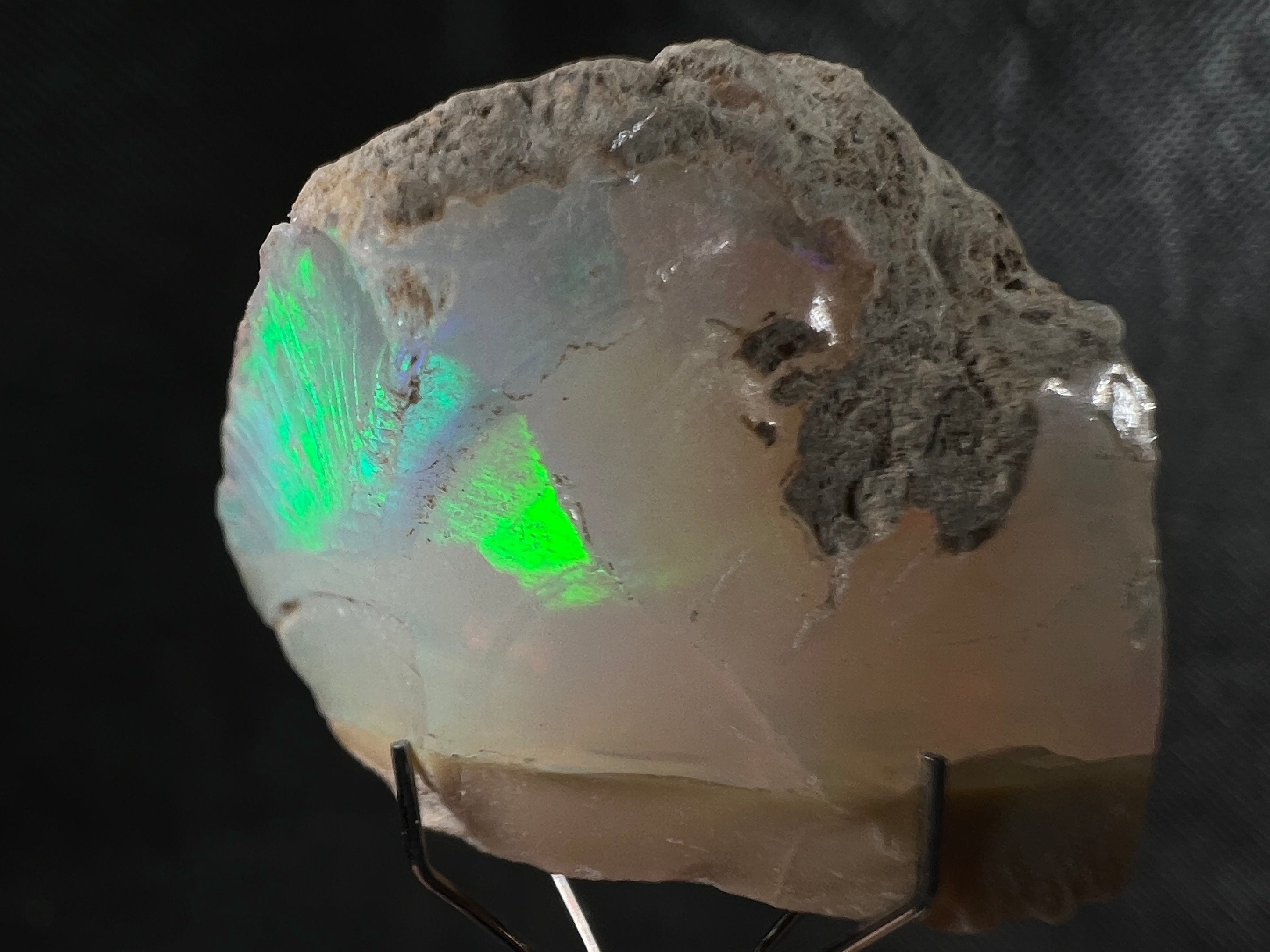 Premium 4A+ Welo Opal Raw Crystal - Natural Cutting Grade Opal Gemstone, October Birthstone (50659) for Jewelry Making, Collecting & Healing Crystals