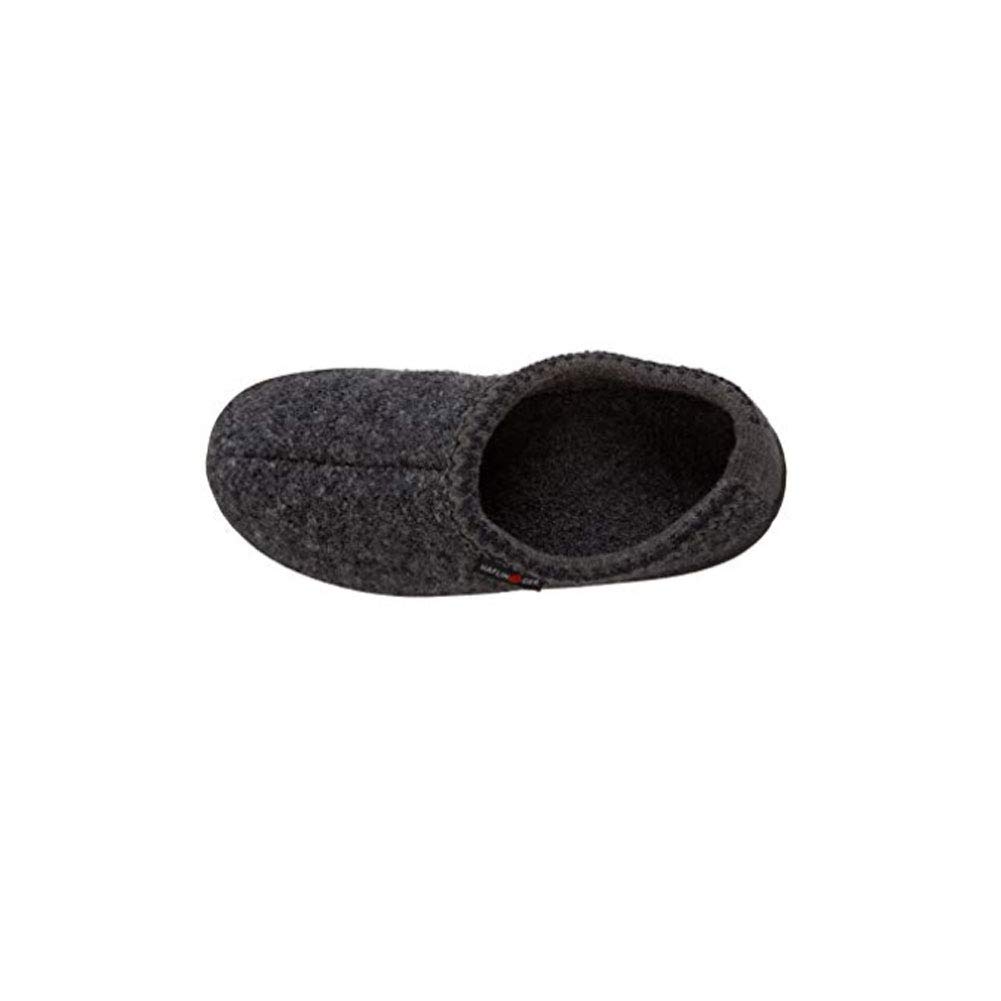 HAFLINGER Unisex ATB Pure Wool Hard Sole Slippers - Warm & Comfortable House Shoes for Men & Women - Perfect for Indoor Relaxation, Winter Lounging & Cozy Home Wear