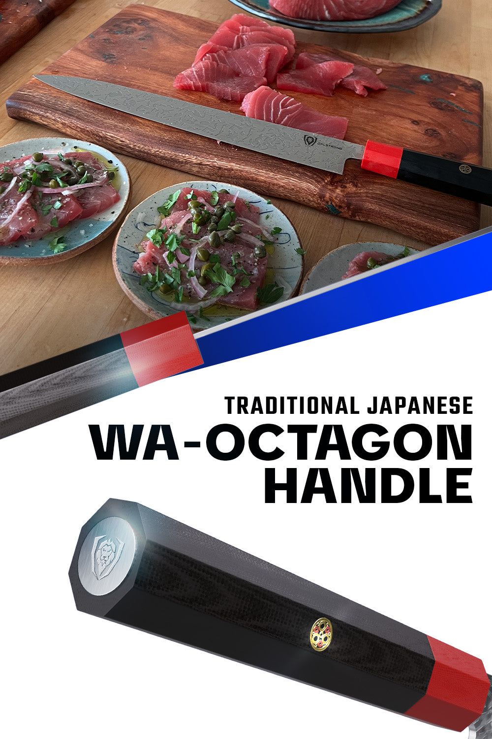 Premium Yanagiba & Sushi Knife 10.5 Inch - Professional Single Bevel Japanese Sashimi Knife - Dalstrong Ronin Series - Perfect for Sushi Chefs & Home Cooking Enthusiasts