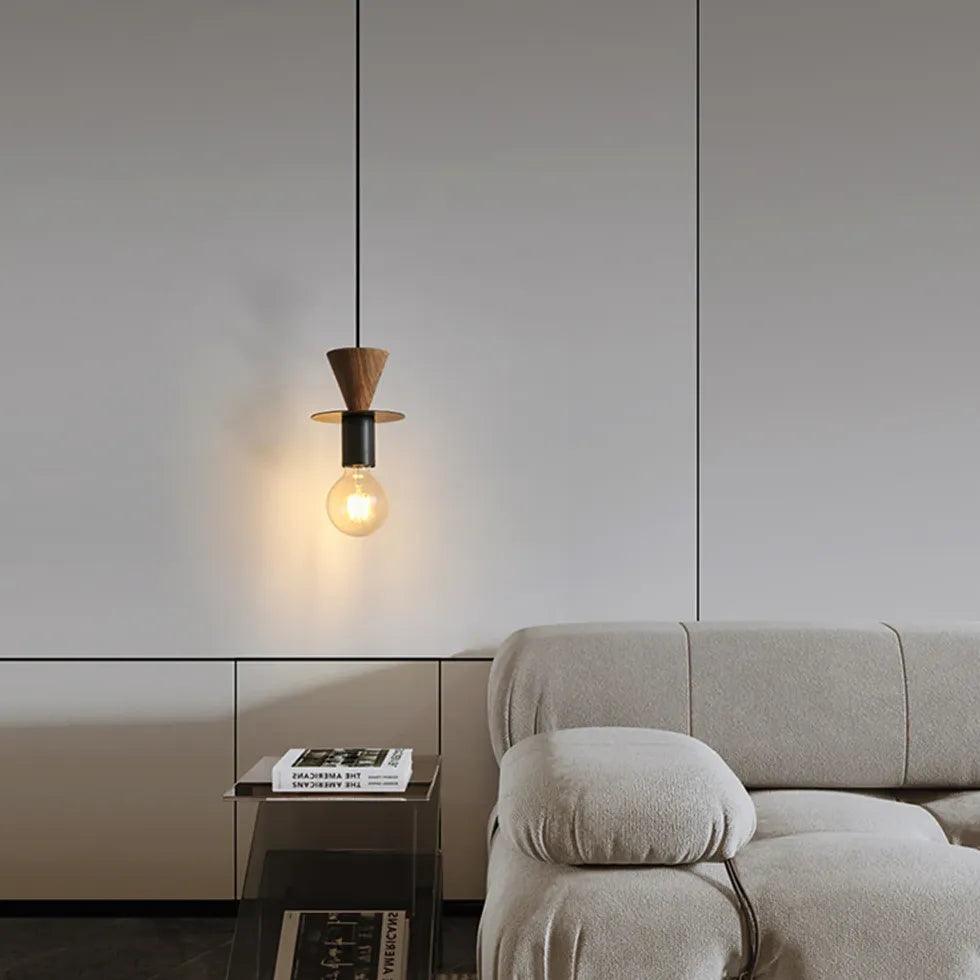 Modern Minimalist Tapered Cone LED Pendant Light - Sleek Hanging Fixture for Dining Room, Kitchen Island, or Bedroom Lighting