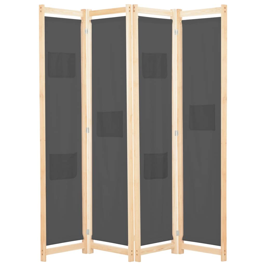 4-Panel Room Divider Privacy Screen - 62.9
