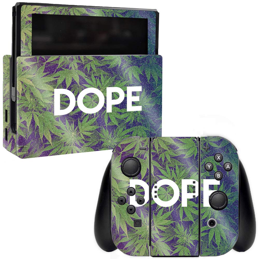 MightySkins Glossy Glitter Skin Cover for Nintendo Switch - Dope Design | Protective & Durable High-Gloss Glitter Vinyl Decal | Easy to Apply, Remove & Change Styles | Made in USA | Perfect for Gaming Protection & Customization