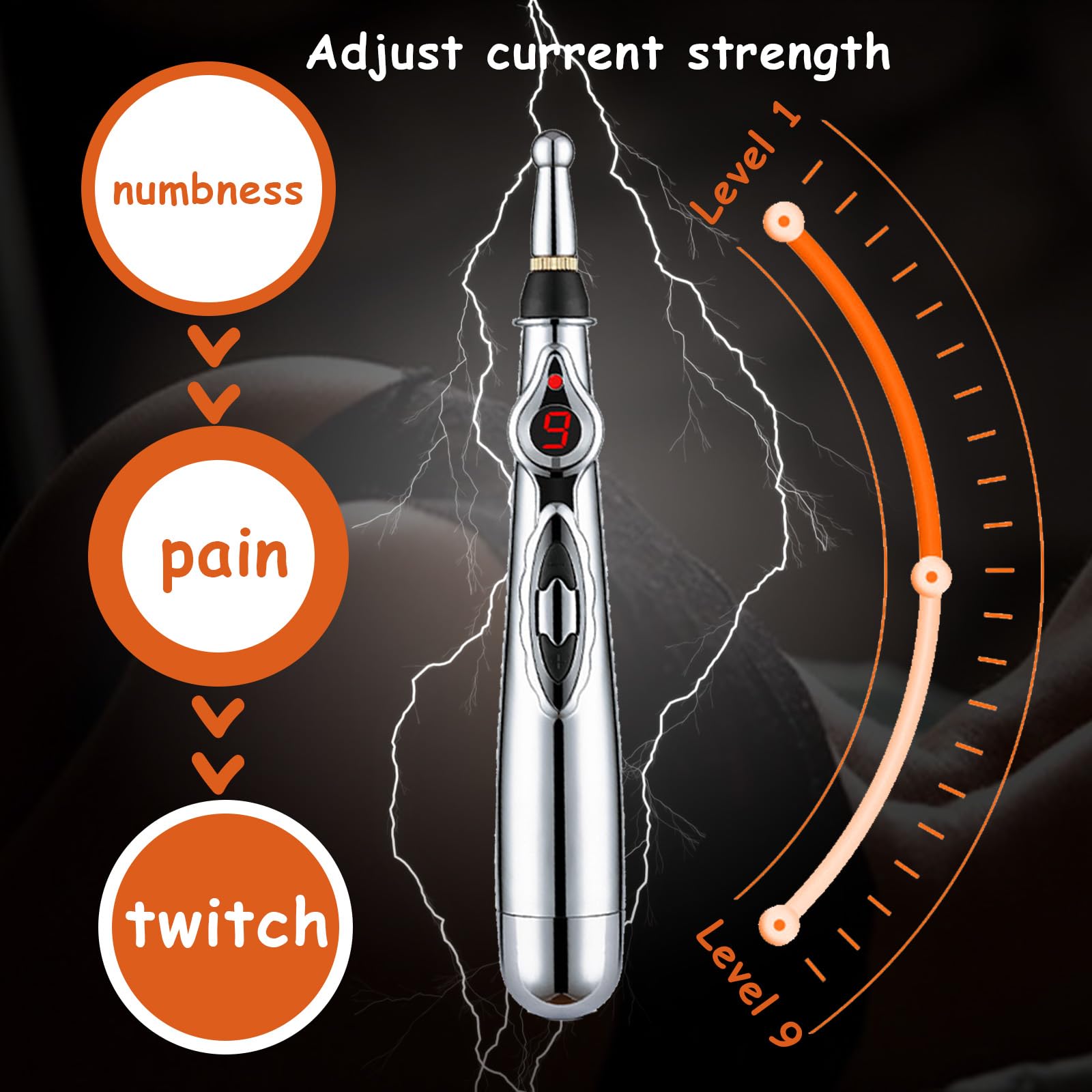 Electric Shock Wand - BDSM & SM Pleasure Device for Clitoris, G-Spot, Nipple, Anal & Penis Stimulation | E-Stim Sex Toy for Bondage, Submissive Play & Sensory Exploration | Perfect for Couples, Solo Play & BDSM Enthusiasts
