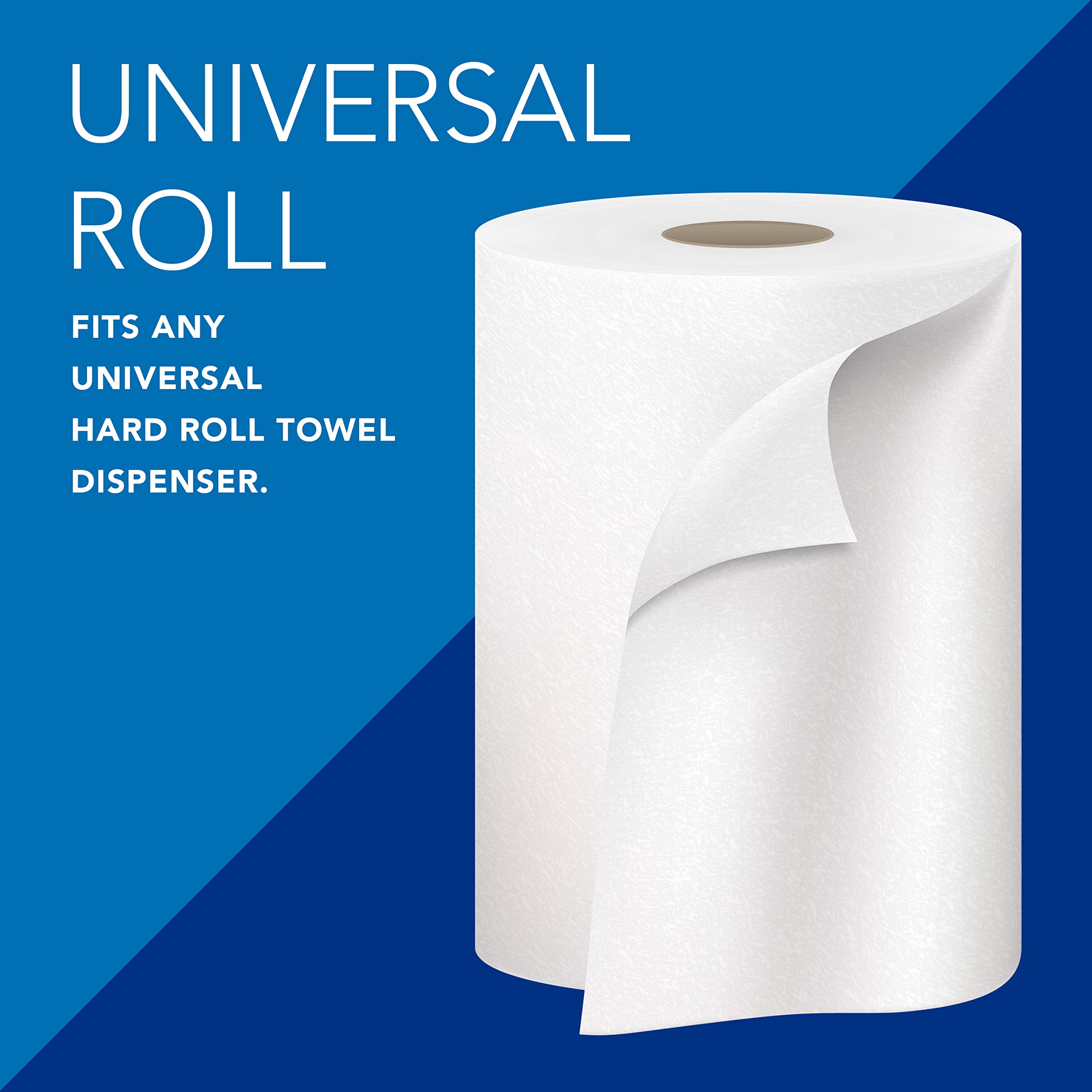 Scott Professional Essential Universal High-Capacity Hard Roll Paper Towels - 12 Rolls (1,000' Each) | 1.5
