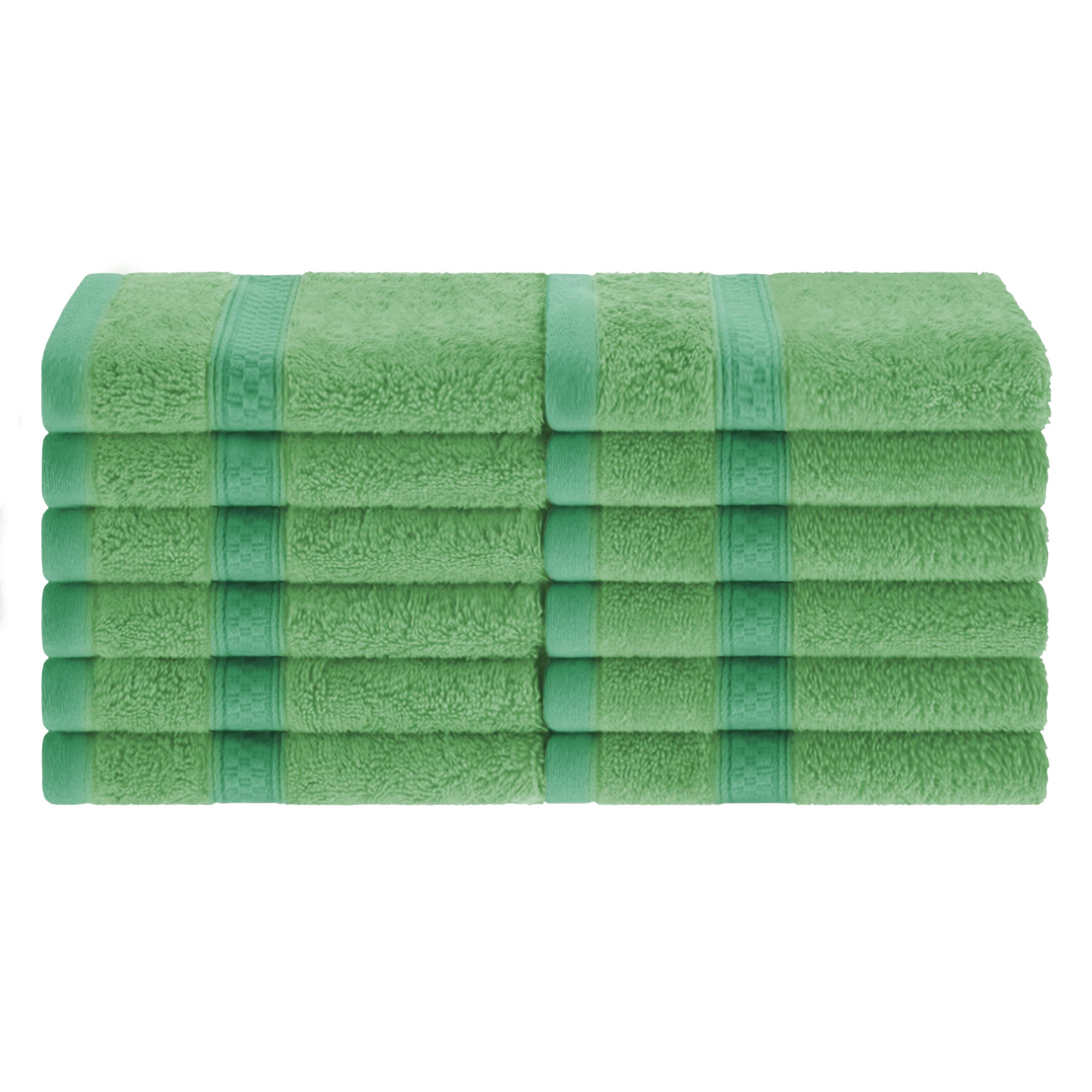 12-Piece Rayon Bamboo Blend Face Towel Set | Soft & Absorbent | Perfect for Spa, Gym & Travel