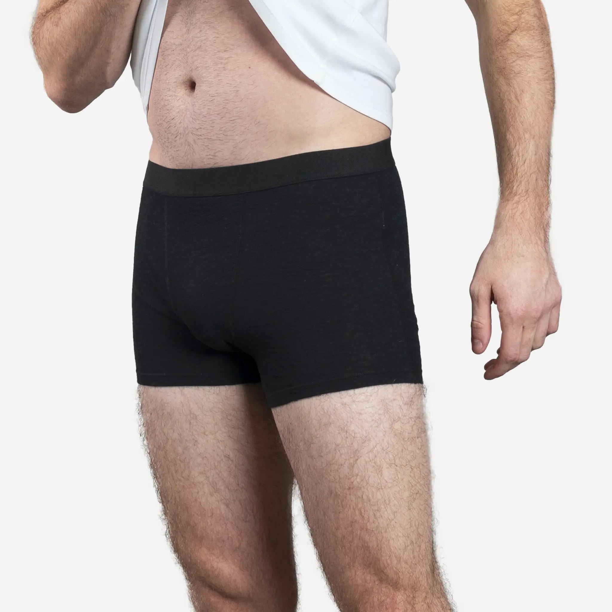 Ultra-Soft Men's Alpaca Wool Boxer Briefs - 160 GSM Lightweight Underwear for All-Day Comfort | Perfect for Travel, Hiking & Cold Weather Activities