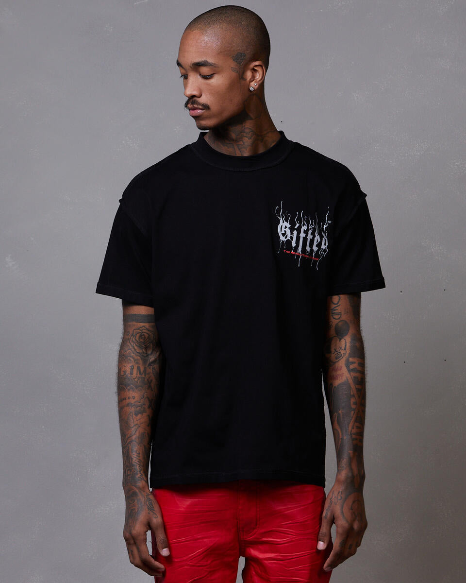 GFTD REVOLUTION Graphic T-Shirt for Men & Women - Soft Cotton Black Tee - Streetwear & Casual Style - Perfect for Everyday Wear, Gym, and Outings