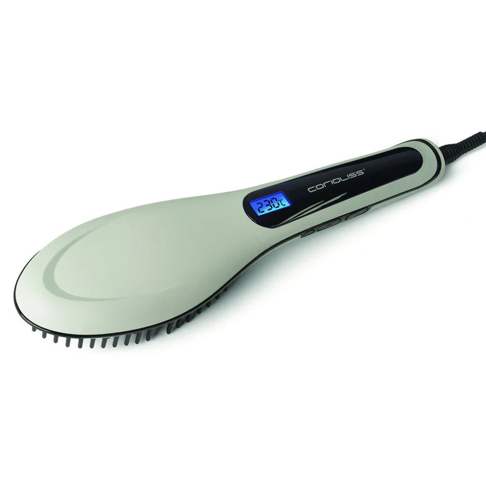 Corioliss 3-in-1 Hot Hair Straightening Brush - Detangling & Styling Tool for Smooth, Shiny Hair | Perfect for Home Use, Travel & Salon-Quality Styling
