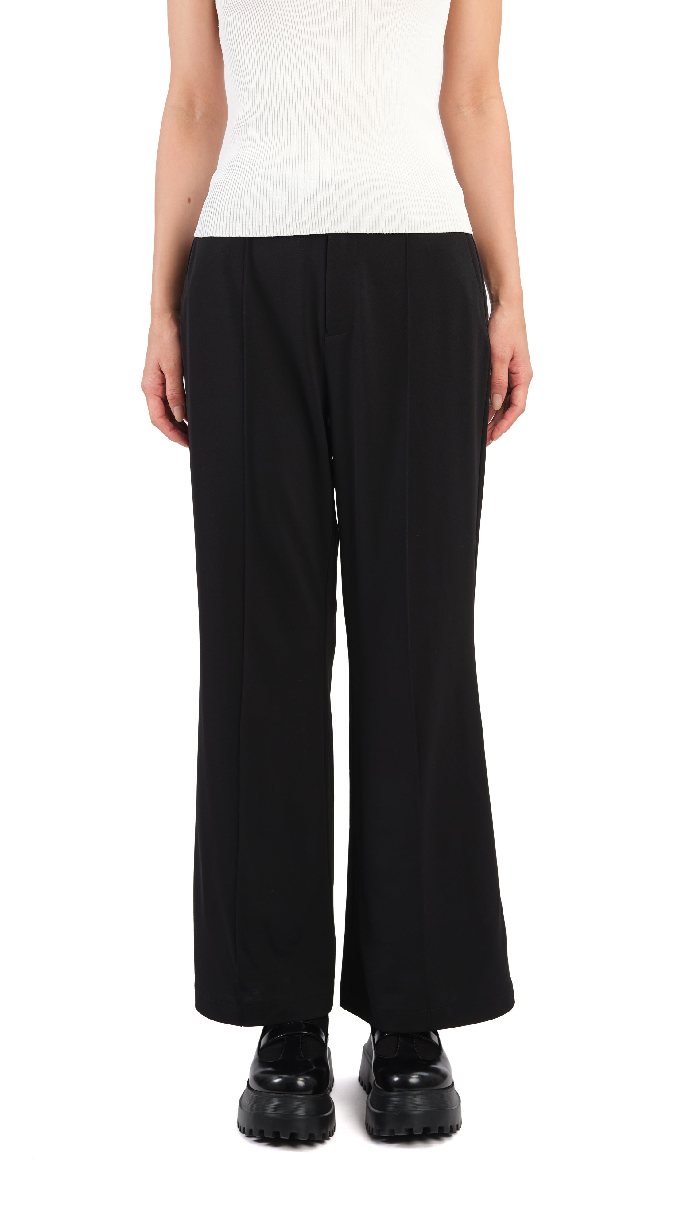 Stylish Sailor Pants for Women - High Waisted Wide Leg Trousers with Adjustable Belt - Perfect for Work, Travel & Casual Outfits