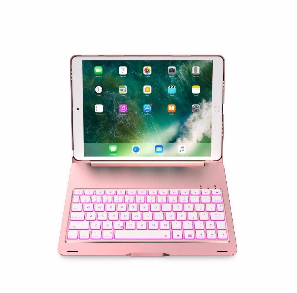 Illumina Backlit Aluminum Wireless Bluetooth Keyboard Case for iPad Air 3 (2019) - Slim Protective Cover with Rechargeable Battery, Perfect for Work, Travel & Home Office Use