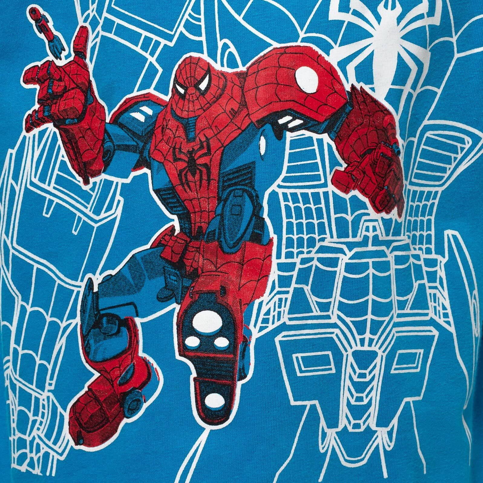 Marvel Avengers Spider-Man Mech Strike 4 Pack Boys' Cosplay Athletic T-Shirts - Toddler to Big Kid Sizes (2T-20) - Superhero Costume for Dress Up, Birthday Parties & Comic Con Events
