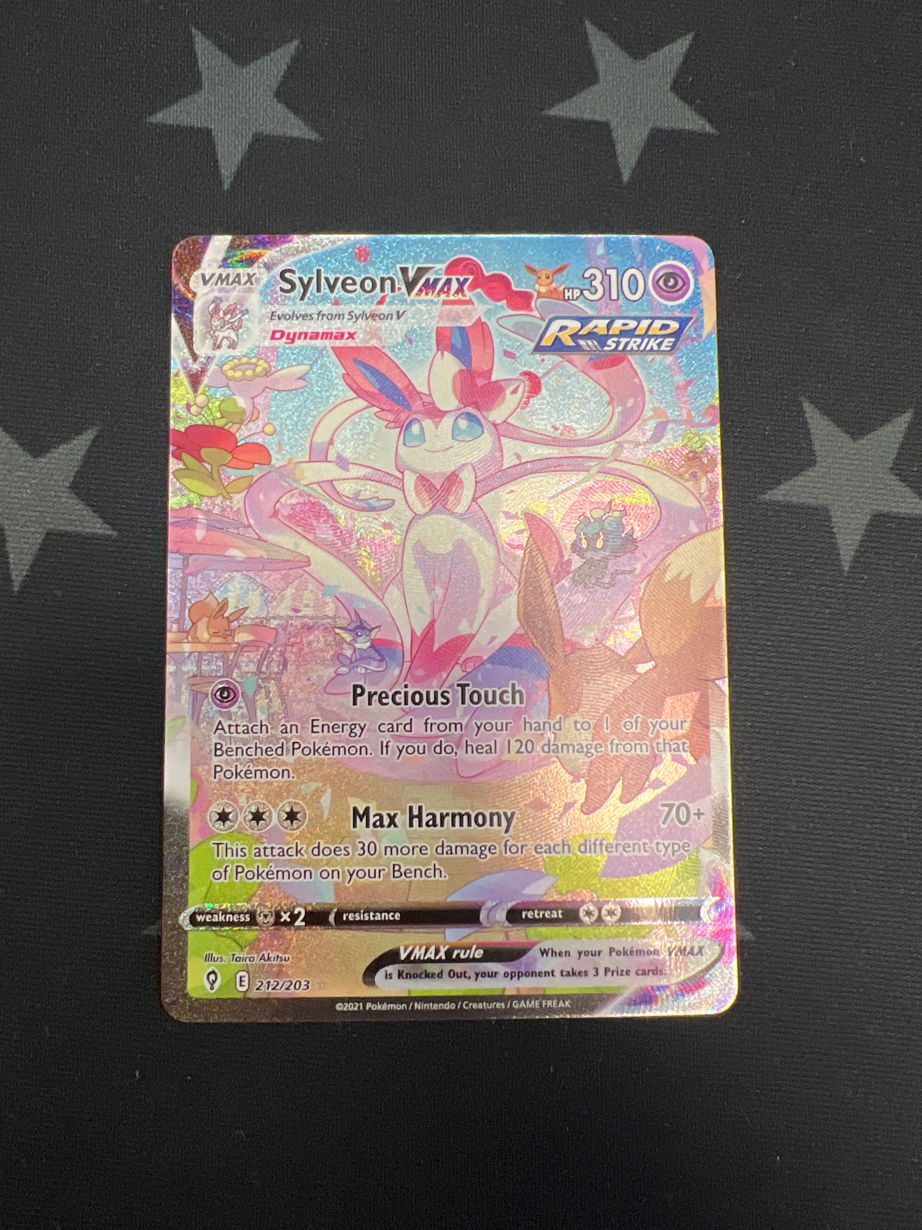 Sylveon VMAX Pokemon Card (Evolving Skies 212/203) Alternate Art - Ultra Rare Collectible for Trading Card Game (TCG) Battles & Pokemon Card Collection