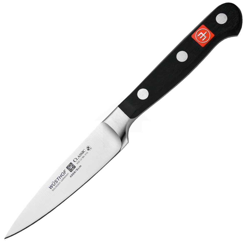 Wusthof Classic Paring Knife 3.5-inch - Premium German Stainless Steel Kitchen Knife with Ergonomic Handle - Perfect for Peeling, Slicing Fruits & Vegetables - Ideal for Home Chefs & Professional Cooking