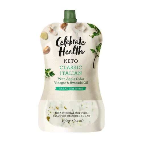 Celebrate Health Classic Italian Keto Dressing - Low Carb, Sugar Free Salad Dressing for Keto Diet | Perfect for Salads, Marinades & Healthy Meal Prep