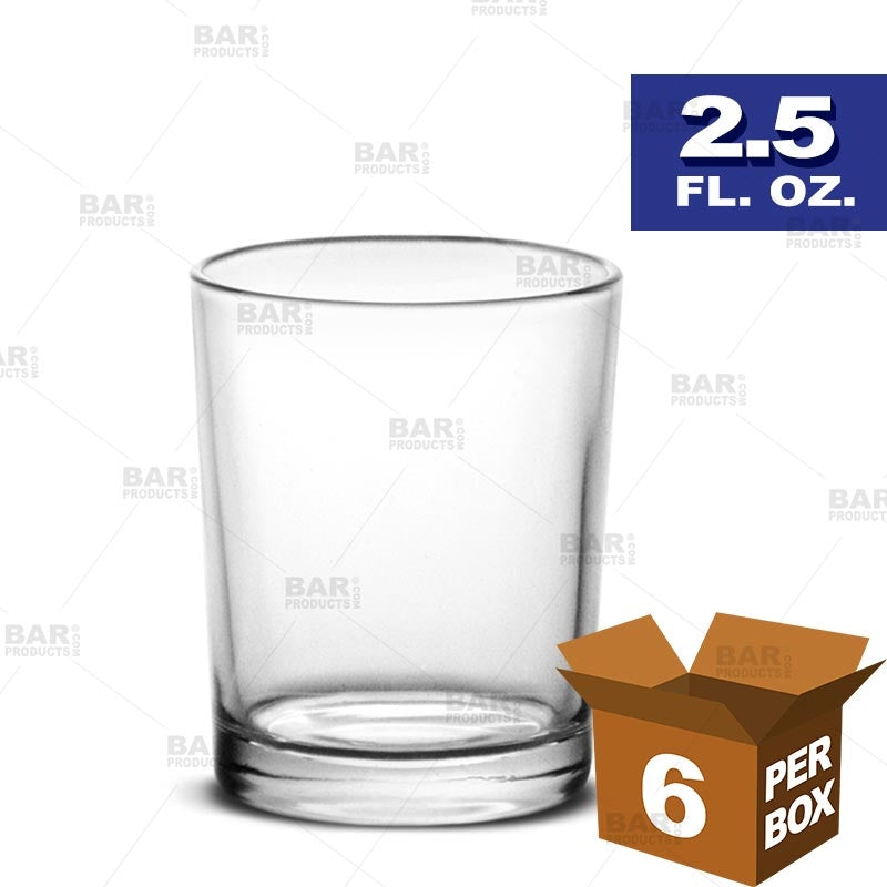 BarConic® 2.5 oz Shot Glasses Set of 6 - Perfect for Parties, Bars, and Home Entertaining