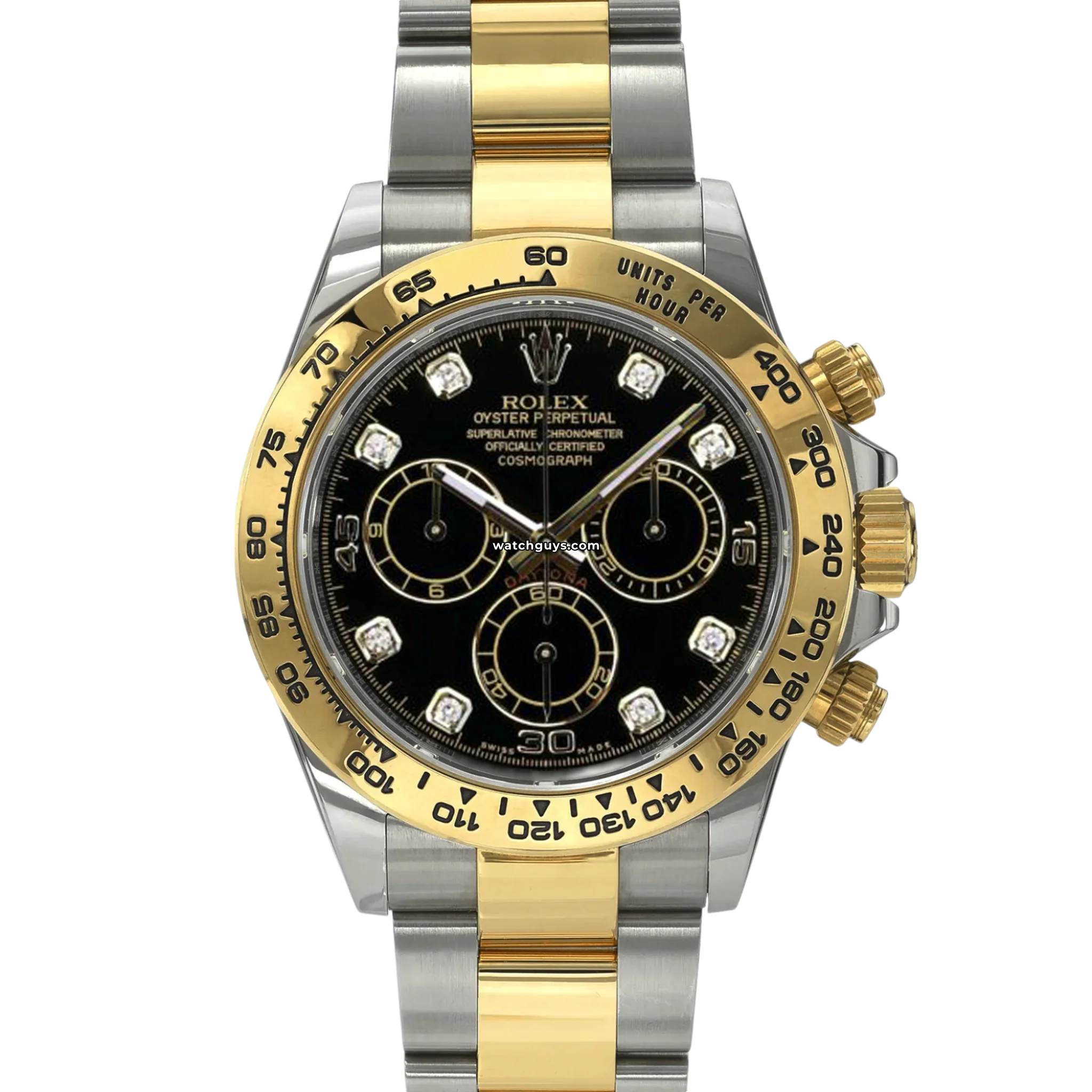 Rolex Daytona 116503 Men's Watch - Black Dial with Diamond Markers - Luxury Automatic Chronograph - Perfect for Business, Gala & Special Occasions