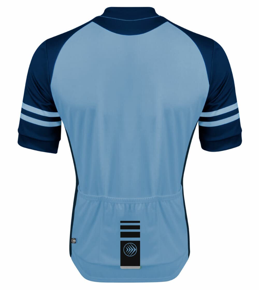 Men's Classic Printed Cycling Jersey - Lightweight & Breathable for Sun Protection | USA Made | Perfect for Road Biking, Mountain Cycling & Outdoor Sports