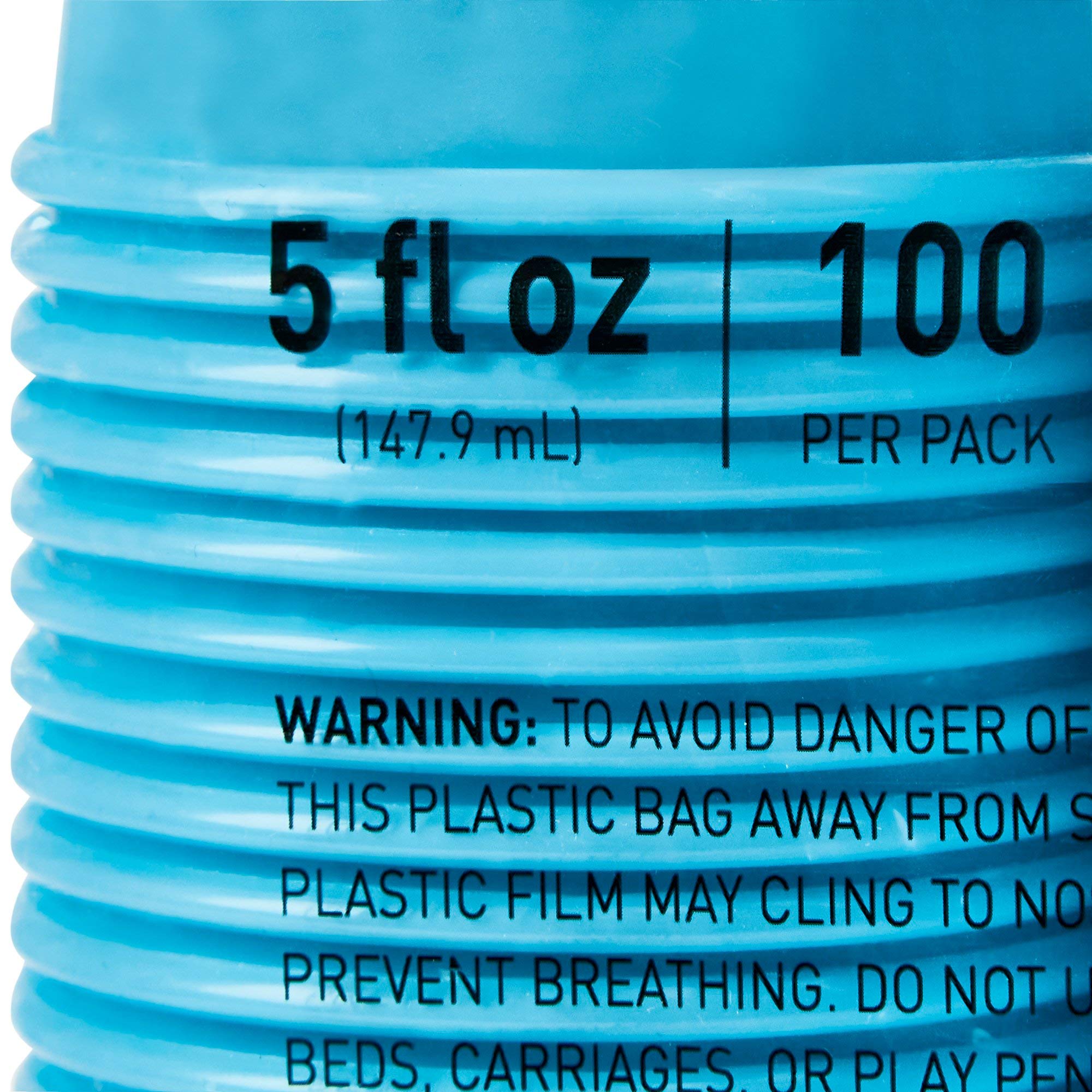 McKesson 5 oz Disposable Plastic Drinking Cups - Polypropylene, Blue, 2500 Count - Perfect for Parties, Events, and Office Use