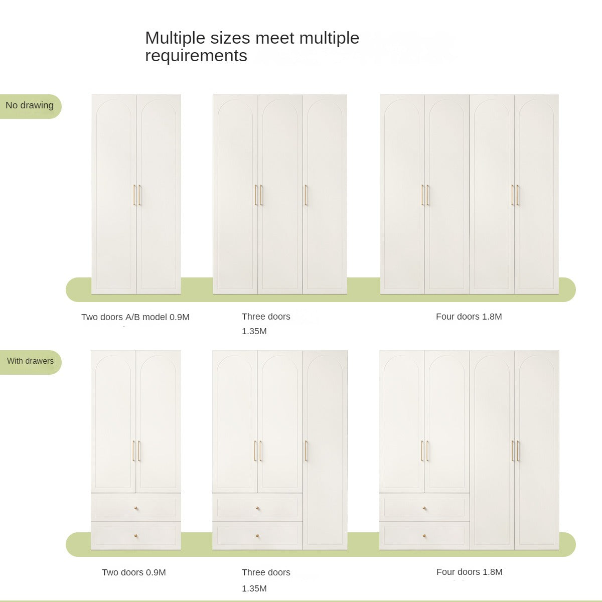 French Cream Pine Solid Wood Wardrobe - Elegant Bedroom Storage for Clothes & Accessories | Perfect for Master Bedroom, Guest Room & Walk-In Closets
