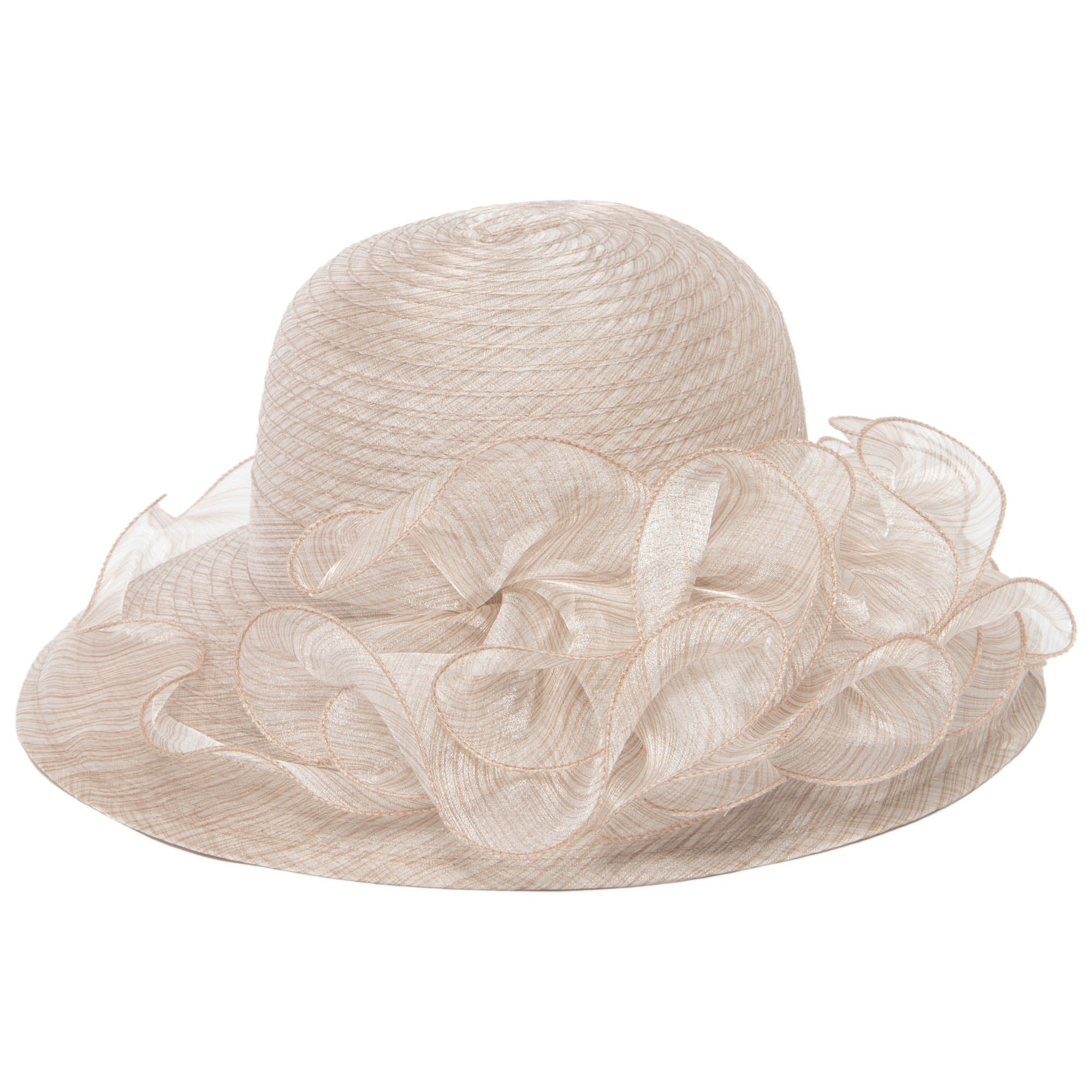 Elegant Women's Organza Mesh Dress Hat (DRS1030) - Perfect for Weddings, Parties & Special Occasions