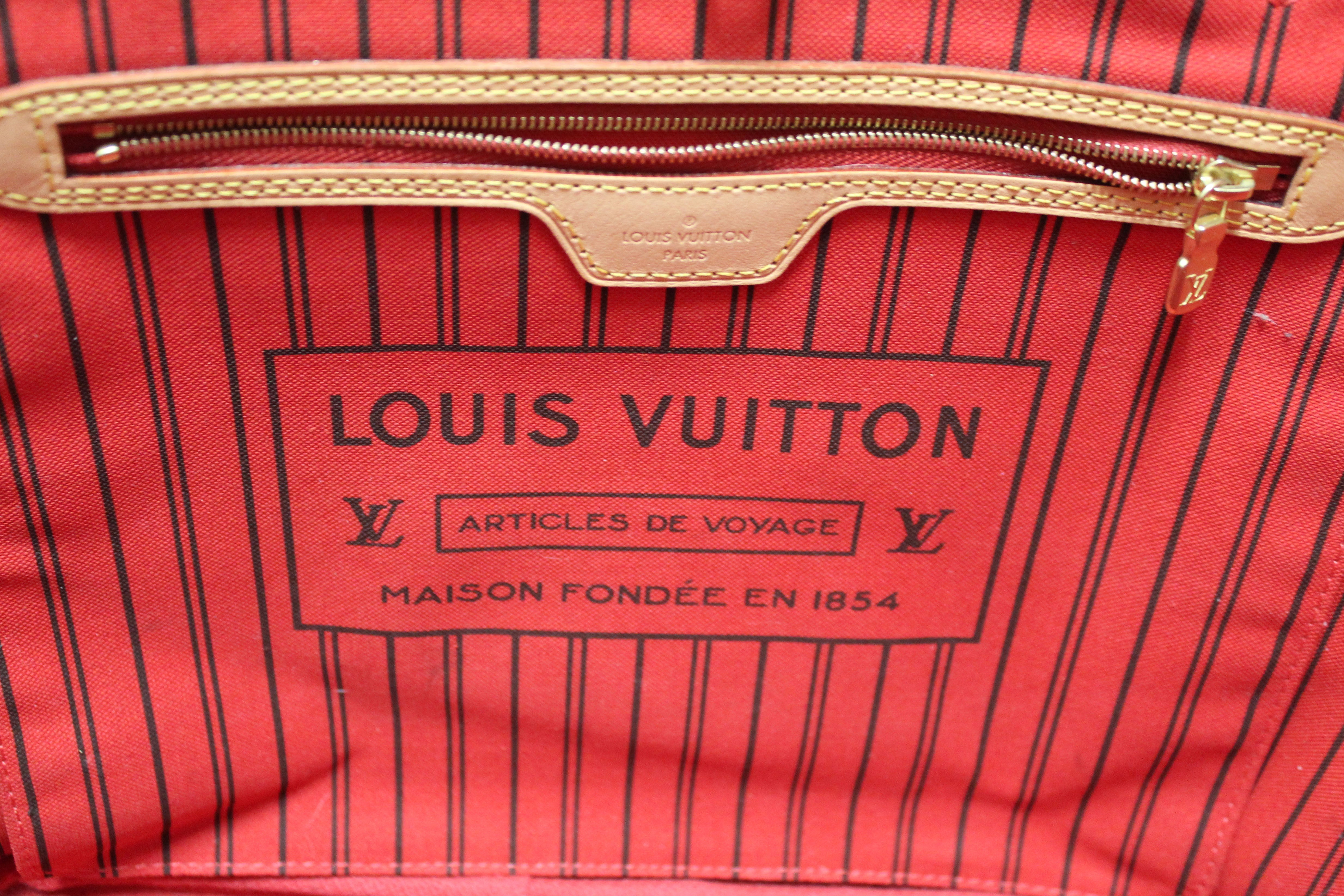 Authentic Louis Vuitton Monogram Neverfull MM Tote Bag - Luxury Designer Handbag for Women, Perfect for Work, Travel & Everyday Use