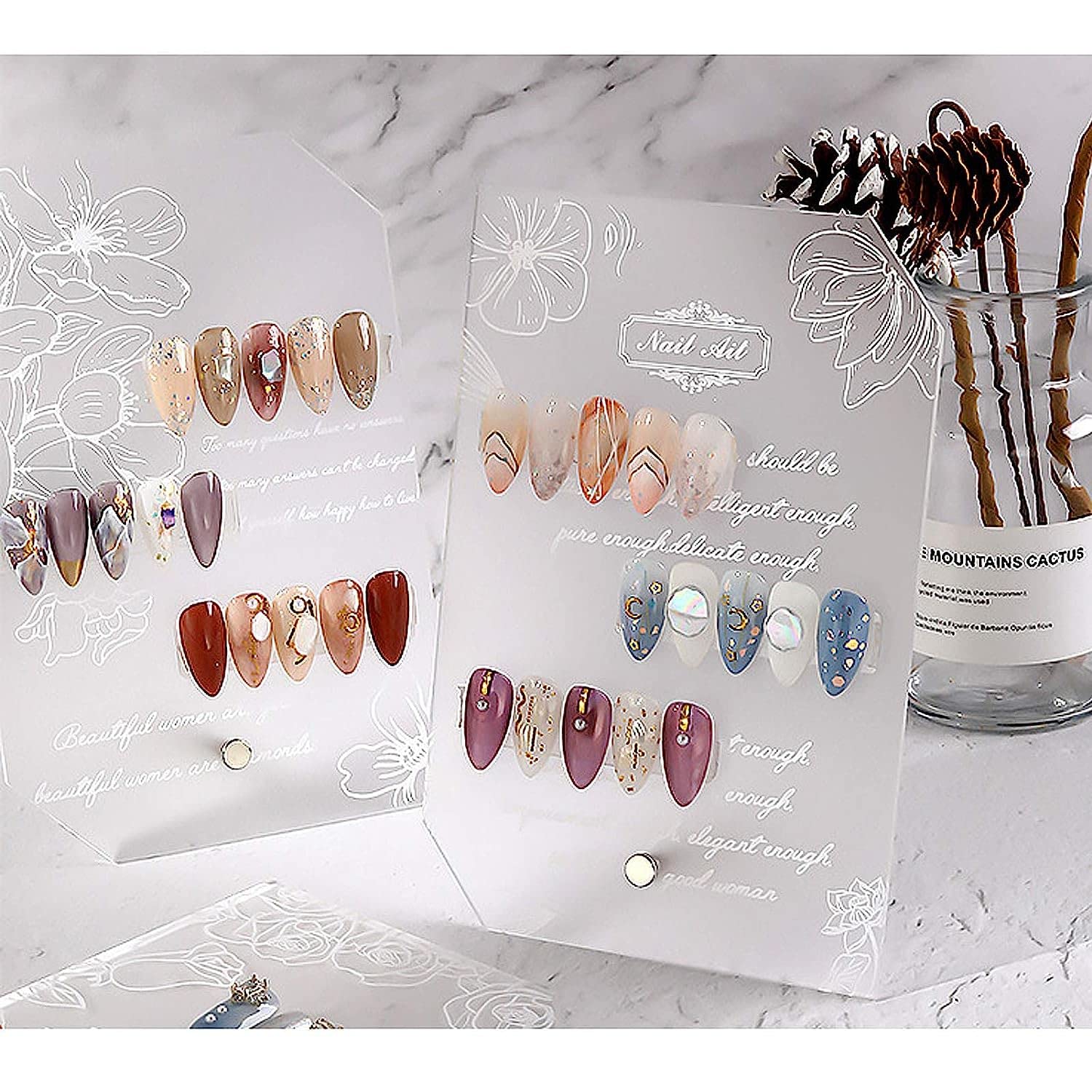 Ubersweet® Gel Polish Color Display Stand - Durable Nail Tip & Art Showcase for Salons & Schools | Perfect for Nail Polish Organization & Customer Browsing