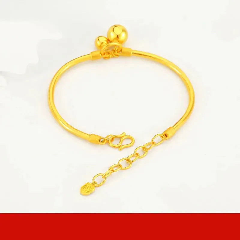 24K Pure Gold Bracelet 999 Solid Gold Bangle - Elegant Butterfly Design Classic Jewelry for Women | Perfect for Weddings, Parties & Special Occasions | Trendy 2023 Collection