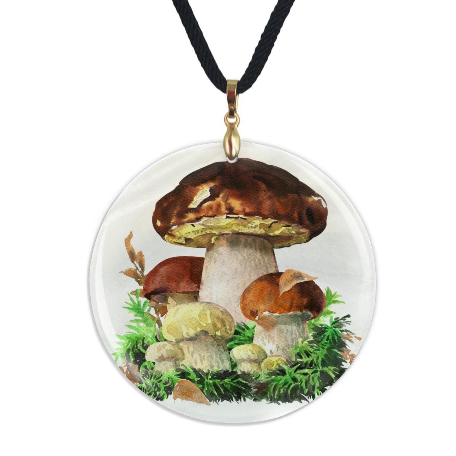 Men's Mushroom Necklace - Stylish Boho Shell Statement Necklace for Men & Women - Perfect Graduation Gift, Thank You Present for Teens & Adults - Great for Casual Wear, Beach Outfits & Boho Fashion