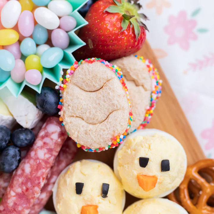 Lunch Punch Sandwich Cutter Set for Kids - Fun Easter Bunny & Egg Shaped Sandwich Makers - Perfect for School Lunches, Parties & Holiday Celebrations